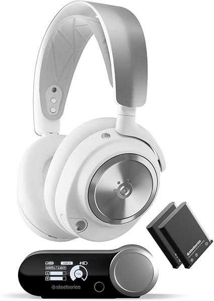 SteelSeries Arctis Nova Pro Wireless Multi-System Gaming Headset — Neodymium Magnetic Drivers — Acti