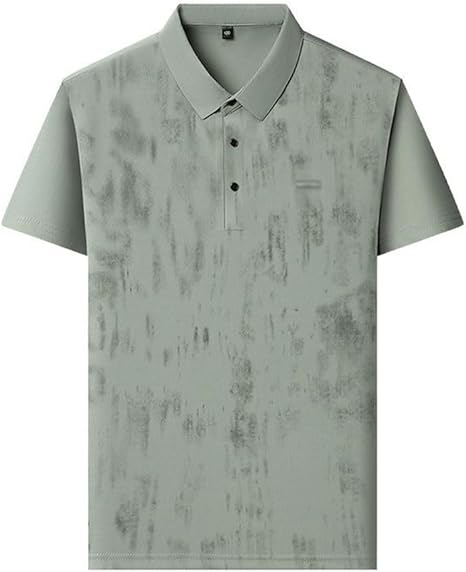 Green Polo Shirts for Men Golf Casual Short Sleeve Button Summer T Shirt Classic Basic Men's Polo To