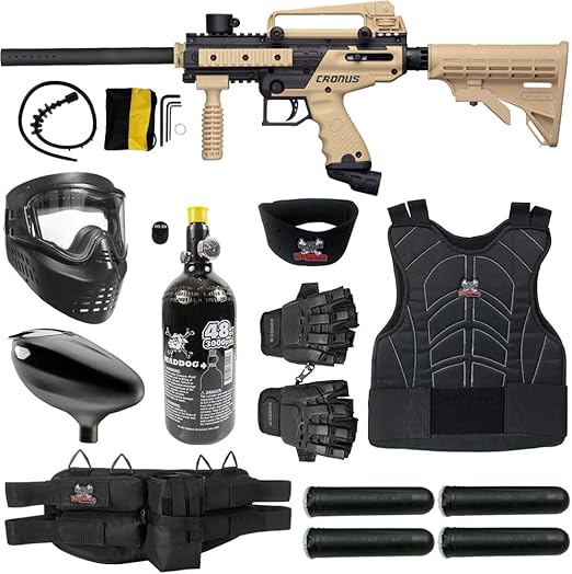 Maddog Tippmann Cronus Tactical Protective Paintball Gun Marker Starter Package